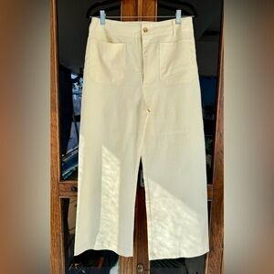 Women’s Buttery Cream Cropped Gigio Pants Size L